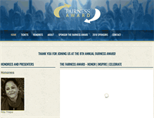 Tablet Screenshot of fairnessaward.org
